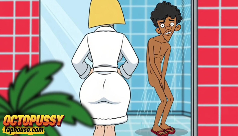 Octopussy Lovers Club: Sekshongerige Stiefmoeder Voegt Zich Bij Haar Stiefzoon Onder De Douche....