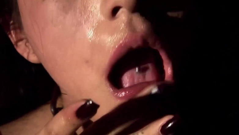 Bizare & Extreme: Restrained babe sucks her master's big and hard cock