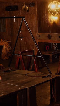 Relentless Lashes Part 2: Vivienne L'amour Torments Slave Milas Ass, Pussy & Feet with Paddle, Flogger & Whip in Extreme Bondage