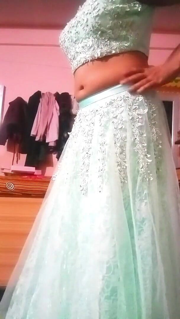 Indian Gay Crossdresser Bottom in Blue Lehanga (Gauri Sissy) Indian Gay Crossdresser Bottom in Blue Lehanga (Gauri Sissy)