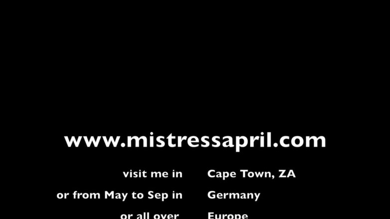 Mistress April: April, maîtresse dominatrice, esclave indigne, lavage de cerveau