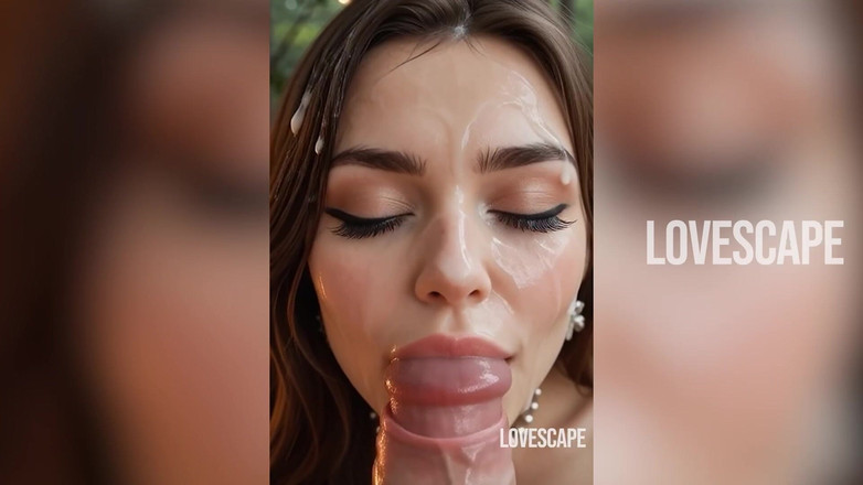 Lovescape: 열심히 일하는 열렬한 입술: 핫한 정액이 그녀의 얼굴을 덮을 때까지 목구멍 따먹기