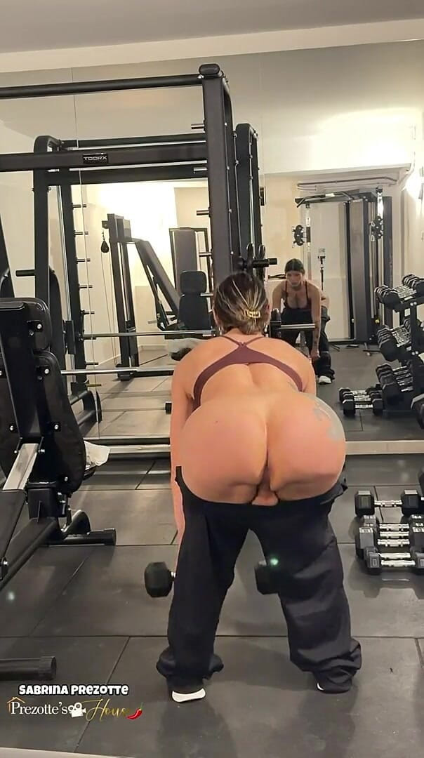 The Hottie Showing off Her Workout Skills, Being Sensual at the Gym. (Sabrina Prezotte. Prezotte's house) The Hottie Showing off Her Workout Skills, Being Sensual at the Gym. (Sabrina Prezotte. Prezotte's house)