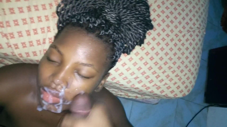Mastermeat1: Ebony Model Got Face with BBC Semen Sucking Dick Deepthroat &amp;...