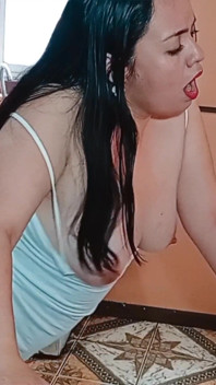 Fucking in the Kitchen with a Very Pretty Latina, Beautiful Latina BBW