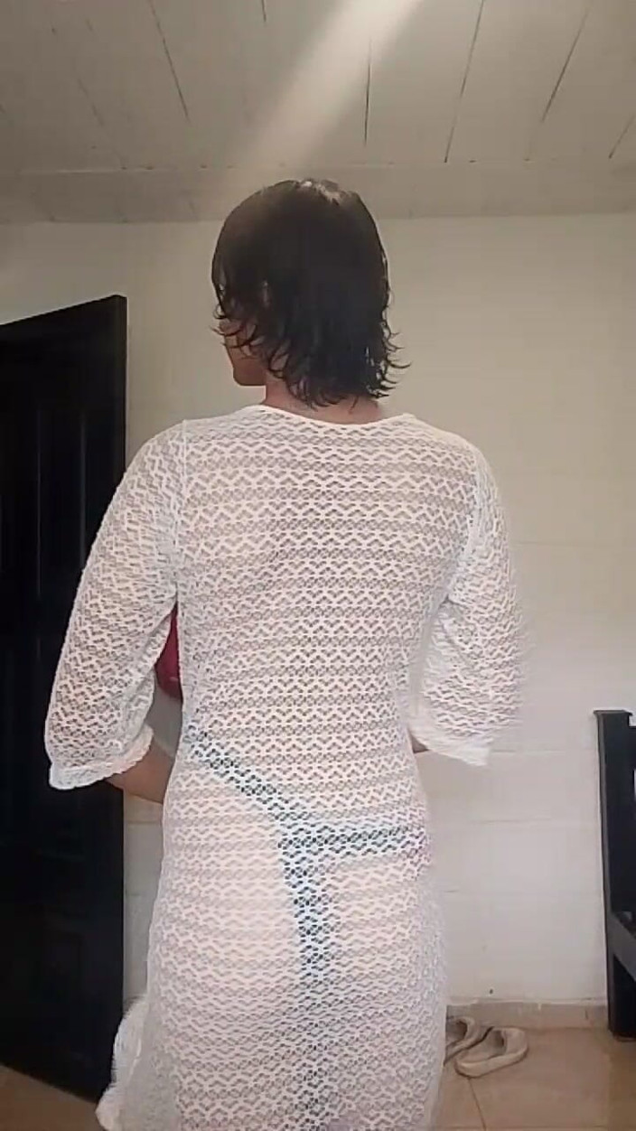 femboyass469: Beautiful Femboy Walks Around His House Naked and Hairless, Playing...