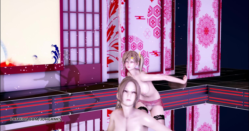 3D-Hentai Games: Dança nua Doa Mai Shiranui Marie Rose Misaki