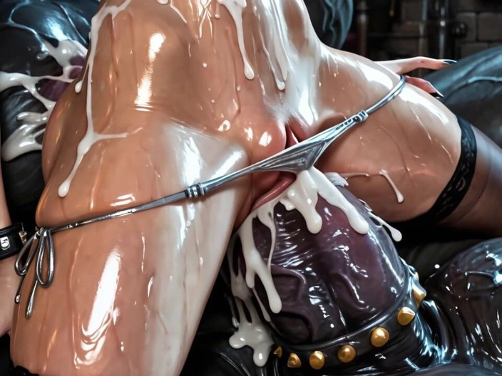 YOUR BEST FANTASY: Virgen chica de 18 años anal destruida por monstruo - llena de...