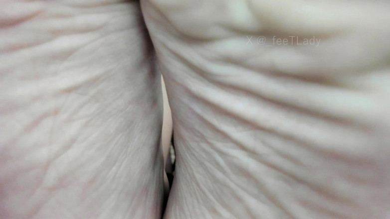 Feet lady: 문지르고 자연의 발톱