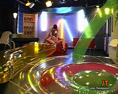 GGG John Thompson Classic Retro: Ggg John Thompson - the Threesome! Two Studs Squirt Brunette Hard...