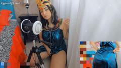 Emanuelly Raquel: 클레오파트라 코스프레 Asmr 강렬한 입으로 섹스 머신으로 섹스