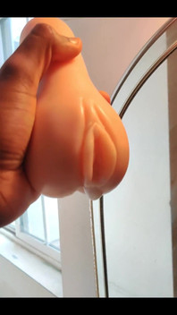 Squeezing My Cum Out of an Onahole After Using It