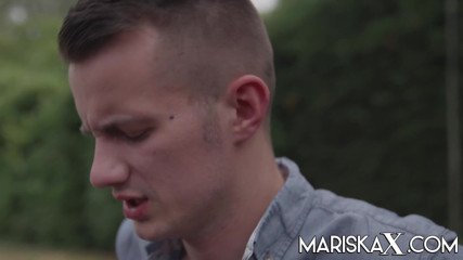 Mariska x: Latina milf gets Outdoor creampie from a younger guy