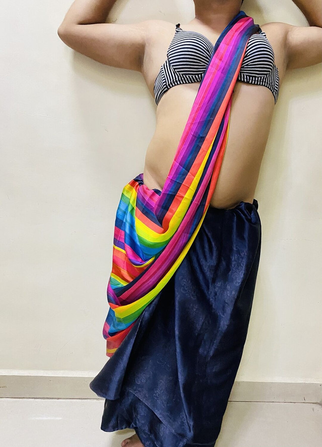 Indian Gay Crossdresser Bottom Kinky Play (Bambi studio)