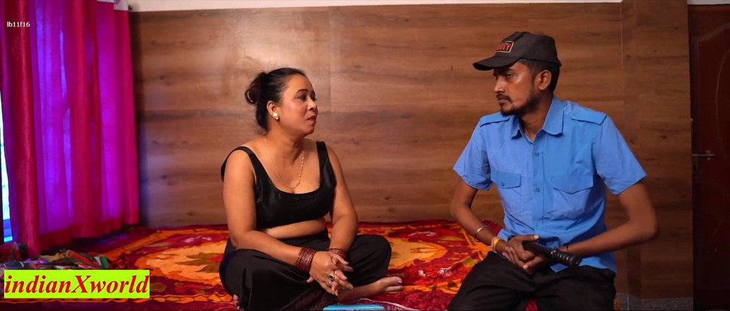 IndianXworld Premium: Beautiful Bhabhi Cheating Sex with Security Guard! Hindi Malkin Sex