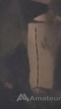 Amateur Straight Boy Caught Pissing in a Park, at Night