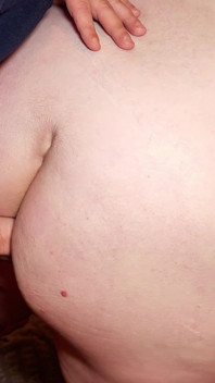 The Fat Ass of the Secretary and the Tiny Dick - Close-up of the Perspective Camera