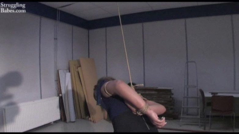 Submissed: Kayla on a String Bound &amp; Cleavegagged