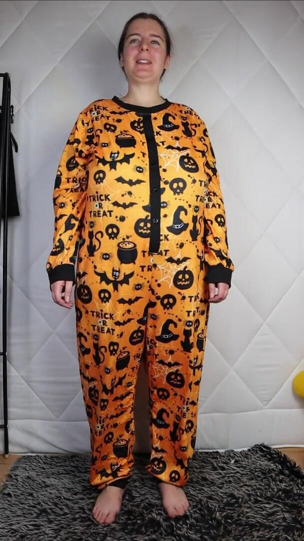 Lingerie Review: Moja nowa piżama halloweenowa z Shein