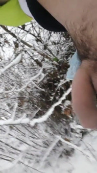 Peeing in Snow Land- Snow Everywhere