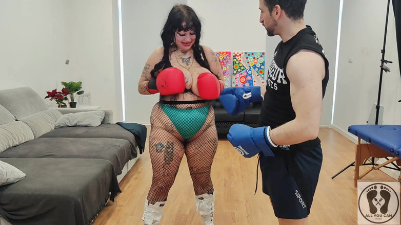 All You Can Fetish: Личная тренировка пухлой девушки, неожиданный перчаточный фетиш, минет с камшотом