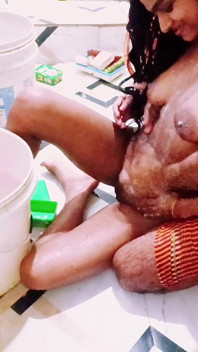 Desi Couple Soapy Bathroom Sex - Wet Body Massage & Hard Fuck