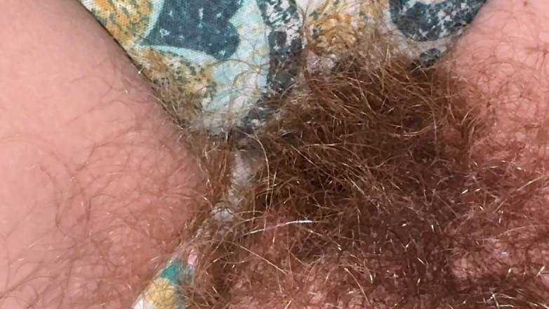 Cuteblonde666: Primo piano del cespuglio di capelli super spesso e lungo
