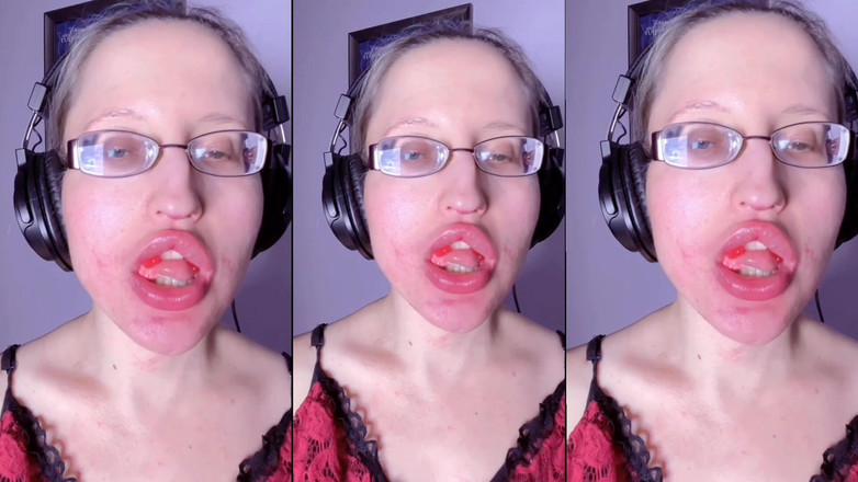 FinDom Goaldigger: 엉덩이 치아 사탕 먹기 - Asmr, 눈 안경, 지안, 립스틱, 큰 입술, 흐른, 음식, 얼굴 페티쉬, 긴 손톱