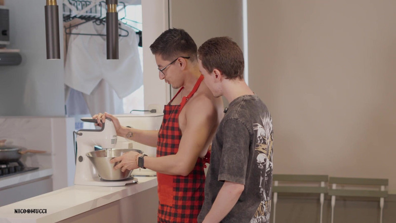 Nico Mucci: Kitchen Breeding I Caught Him Baking Naked and I Fuck...