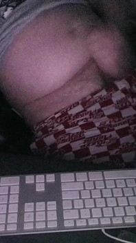 Night Time Masturbation Tease at My Computer with the Webcam on and the Night Time Ready for Action