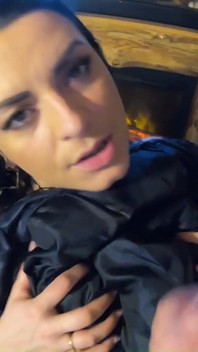 Downjacket Fetish and Fur-blow-job, Cum-play and Fuck 1