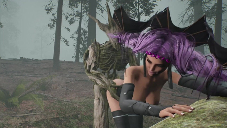 Wraith ward: 木の怪物fucks魔女
