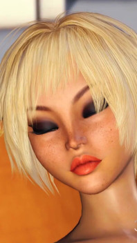 Heißer sex im freien! 3d schwarze transe 3d fickt ein sexy college-mädchen in einer luxuriösen villa hart