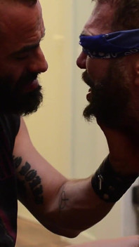Bearded Master Uses Muscle Sub