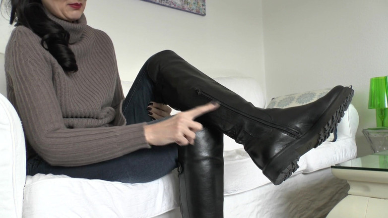 Lady Victoria Valente: 用我的长黑靴自慰，Lady Victoria Valente