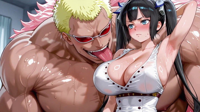 Prznai: Doflamingo (op) X Hestia (danmachi)