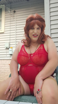 I Am Outside and so Hot and Sweaty, Wouldn't You Like to Cum Outside with Me?