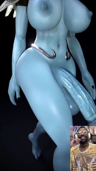 Thicc Fat Cock and Big Breast Wow Dark Elf Shows Her Tasty Meaty Milky Goods for You