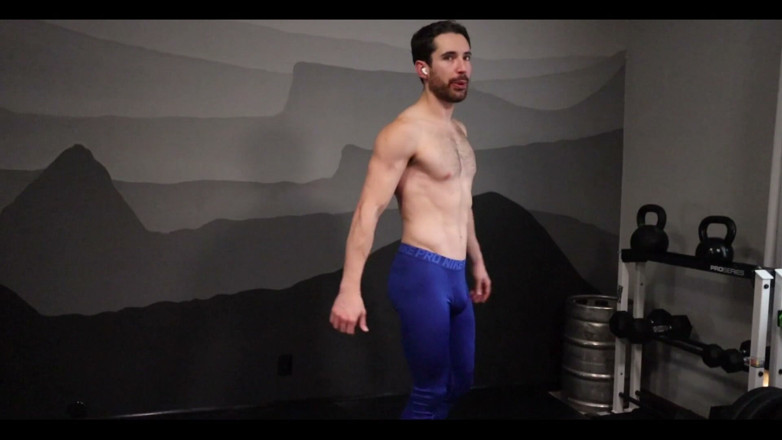 Jay Stroke: Post Workout Strip and Flex and Show off Then Get...