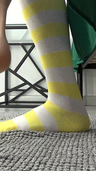 Solo En Chaussettes Rayées