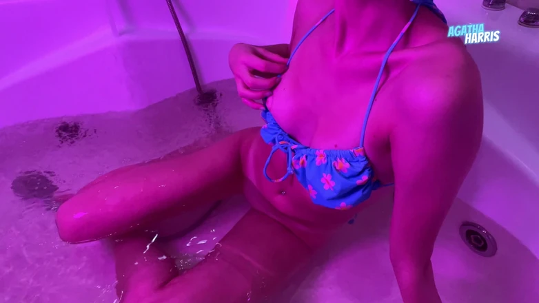 AgathaHarris: Bikini and Bathroom