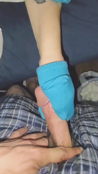 Sexy Blue No Show Kotník Ponožky Ponožky Honění Cum