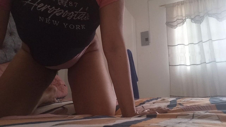 PATY PATY: Hot Stepdaughter in Doggy Style Position While Her Ass Opens...