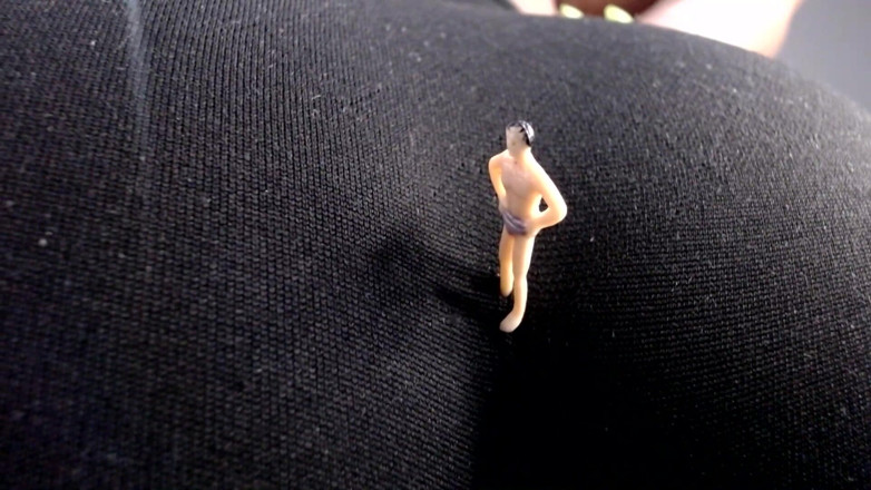 Maeling: Tiny Trapped in Gym Pants Swallowed by Giant Ebony Ass
