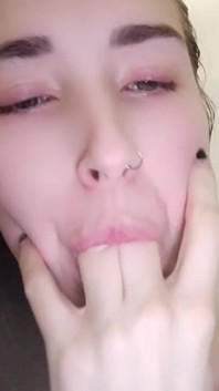Sucking My Fingers in the Shower