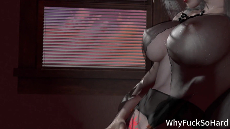 Why fuck so hard: Modelo china en 3d cosplay caliente con lencería sexy tiene su...