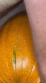 Pumpkin Makes Me Cum Twice!!!
