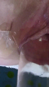 7 Very Close Spread Pussy Fucking with Dildo and Glass