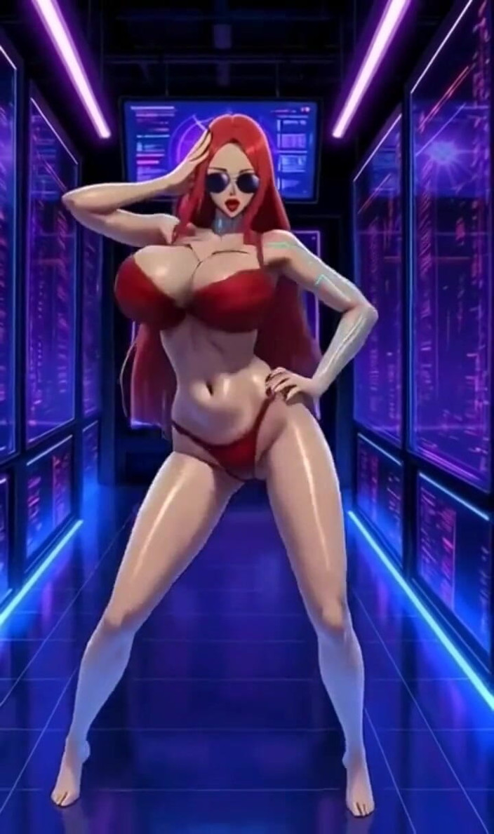 Hot girl dancing: Jen Prsa a hudba, Ai animace