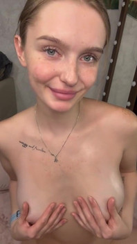 Playing and Oiling My Tits